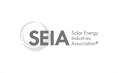 SEIA logo featuring bold letters, a circular swoosh, and the words "Solar Energy Industries Association" in gray